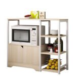 Ραφιέρα Κουζίνας ArteLibre LYNX Maple/Λευκό MDF/Μέταλλο 80x30x71cm