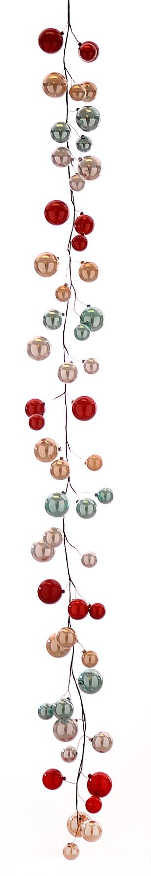 17167 4/12-182cm Γιρλάντα με πολύχρωμες πλαστικές μπάλες - Image 1