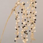12/144-60cm Χρυσό κλαδί με χρυσό, μαύρο και πέρλες