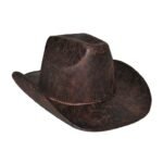 Καπέλο Cowboy Καφέ Deluxe Δερματίνη