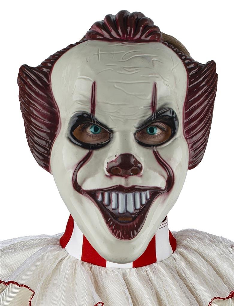ES_94179_apokriatiki_maska_clown_tromou Μάσκα Πλαστική Τρομακτικός Κλόουν - Image 1